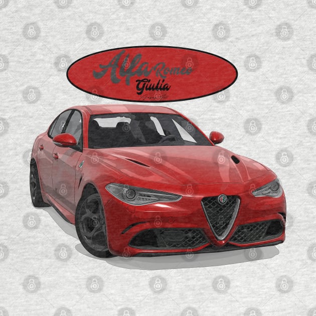 ALFA ROMEO Giulia Rosso by PjesusArt